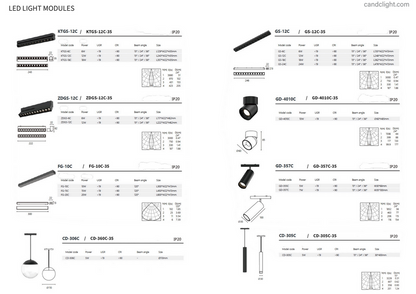 1M MAGNETIC TRACK 35MM BLC RECESSED