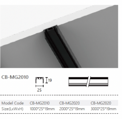 1M SLIM MAGNETIC CB-MG2010 BLC